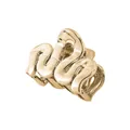 Nahaufnahme der goldenen Metall-Haarklammer mit Wellendesign und poliertem Spiegel-Finish - 2# Hellroségoldener M-förmiger Clip