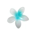 Molletta per capelli a fiore di plumeria con sfumatura blu e bianca in resina - Stile 8 Fermaglio Plumeria