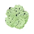 Détail de la pince à cheveux en forme de fleur vert clair avec motifs à pois noirs - 8cm / Vert Clair Éclaboussures (4#)