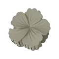 Detail of 8cm gradient plumeria hair claw clip with matte finish and spring mechanism - Grey Green Matte (7#)