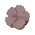 Detail of matte frangipani flower hair claw clip in dusty rose with petal textures - Bean Paste Pink Matte (8#)
