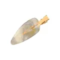Handmade marble texture acetate hair clip with gold metal clamp on white background - 2# Leaf Traceless Clip (Marble Pattern)