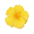 Detail of yellow flower hair claw with gradient resin petals and secure grip teeth - Bright Yellow Gradient (14#)