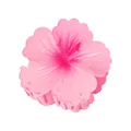 8cm gradient pink plumeria hair claw clip with glossy resin flower petals for women - Pink Red Gradient (16#)