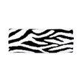 Bandeau de sport unisexe en maille avec motif zébré noir et blanc très tendance - Bandeau Imprimé Zèbre Noir Blanc