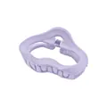 Lavender purple matte hair claw clip with hollow wavy design and durable metal spring - Purple Hollow Cloud Style