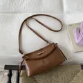 Braune Vintage-Tragetasche aus Kunstleder mit Fashion & Bags Logo für den Alltag - Braun
