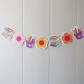Colorful school banner with books and pencil cup decorations for classroom wall display - Flower Pencil Book