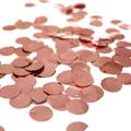 Sparkling rose gold metallic confetti circles for party decoration, 10g high-shine dots - Rose Gold