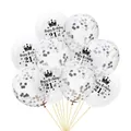 Balloons zum 21. Geburtstag mit silbernem Konfetti und Happy Birthday Kronendesign - 12 Zoll / 21 Jahre Alt + Silber Konfetti