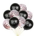 Set de globos para despedida de soltera con globos negros y confeti de oro rosa - Estilo Confeti Oro Rosa