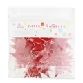 Emballage de vente de guirlande d'étoiles rouges à paillettes pour décor de fête - Rouge