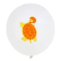 Forest animal themed cream turtle print latex balloon for baby birthday party decoration - Turtle