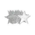 Guirlande d'étoiles pailletées argentées pour décoration festive de mariage et fête - Argent