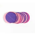 Pink and purple circular paper garland decoration for parties and birthday events - Rose Pink Purple Circle Garland