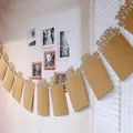 Brown kraft paper baby first year photo banner with month labels for birthday decor - Kraft Paper Months Theme (ONE-TWELVE MONTHS)