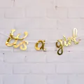 Striscione dorato lucido con scritta It's a Girl per decorazione festa baby shower - Specchio Oro It's a Girl