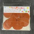 Sparkling orange glitter paper circle banner for party decoration in retail packaging - 2m / Dark Glitter Rose Gold Circle Garland