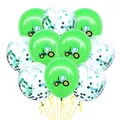 Detail von 12-Zoll Traktor-Partyballons mit grünem Latex und transparenten Konfetti-Pailletten - Grüner Traktor und Pailletten-Bagger-Ballonset Stil 5