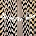 Weiße Happy Birthday Girlande in Schreibschrift für Baby Geburtstagsparty Deko - Neues Skript Happy Birthday - Silber