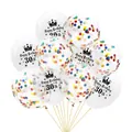 30th birthday balloon set with colorful confetti and black crown happy birthday prints - 12 Inch / 30 Years Old + Colorful Confetti
