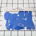 Blaues Happy Birthday Girlanden-Set in Verpackung mit Band für Baby-Geburtstagsfeiern - Altes Skript Happy Birthday - Blau