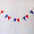 Red white and blue triangle bunting banner for US Independence Day party decoration - Red White Blue Triangle Banner / Red White Blue