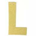 Décoration suspendue lettre L dorée à paillettes pour mariage et anniversaire - Lettre L / Or