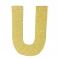 Lettre U dorée scintillante pour décoration de mariage et guirlandes de fête - Lettre U / Or