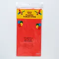 Mantel rectangular desechable rojo de PEVA 137x183cm para fiestas y eventos - Rojo