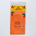 Mantel rectangular naranja de PEVA resistente 137x183cm en empaque para venta al por menor - Naranja
