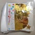 Goldene Stern und Kreis Girlande für Party-Deko in Originalverpackung für Feste - Rein Gold Spiegel Sterne Und Kreise