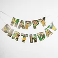 Στρατιωτική παραλλαγή Happy Birthday πανό με αεροπλάνο και τανκ για πάρτι αγοριών - Πανό παραλλαγής ζούγκλας