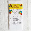 Detalle de mantel PE blanco con lunares dorados, decoración de fiesta resistente 137x274cm - Estilo de Lunares Chocolate / 137x274cm / Chocolate