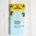 Nappe en PEVA bleu clair avec pois dorés pour fêtes, taille 137x274cm - Bleu