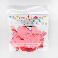Shiny red metallic Happy Valentine's Day banner in its original retail packaging - I LOVE U Metallic Banner