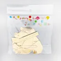 Golden glittery Happy Valentines Day heart banner in branded retail party packaging - I LOVE U Gold Banner