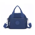 Versatile dark blue nylon crossbody handbag for women with multi-layer large capacity - Dark Blue