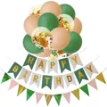 Set decorazione compleanno verde salvia con striscione Happy Birthday e palloncini - Kit Compleanno Avocado 3