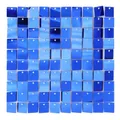 Dettaglio dei pannelli a parete con paillettes blu per fondali di compleanni e matrimoni - Blu Scuro 7017