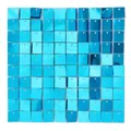 Blaue Pailletten-Wandpaneele für festliche Party-Hintergründe und Fotografie-Dekoration - Himmelblau (7021) / 30*30cm