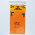 Mantel desechable de plástico PE naranja brillante de 137x274cm para fiestas festivas - 137x274cm / Naranja