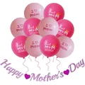 Pink and magenta Mother's Day balloon set with glittery Happy Mother's Day banner - Mother's Day Kit Three