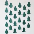 4m long green 3D paper Christmas tree garland for ceiling and wall holiday decoration - 4 Meters 25 Pieces 13*9cm