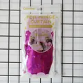 Rideau à franges fuchsia métallisé pour décoration de fête en emballage scellé - 100cmx200cm / Rouge Rose