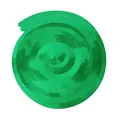 Metallic green PVC hanging swirls for birthday party and wedding venue decoration - Double Spiral / Green