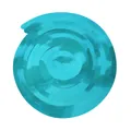 Blue-green metallic PVC spiral hanging ornament for birthday party and festive decoration - Double Spiral / Light Blue