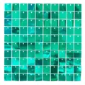 Mintgrüne quadratische Paillettenwand mit 100 Pailletten für Party-Hintergrund - Grün (6032) / 30*30cm