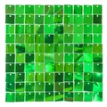 Quadratische grüne Glitzerwand Paneele mit Metallic Pailletten für Party Deko - Weihnachtsgrün (6031) / 30*30cm