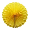Round yellow honeycomb paper centerpiece for party and festive table decorations - 15CM / Bright Yellow